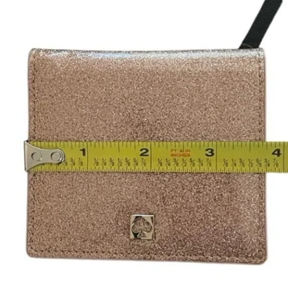 Kate Spade Mavis Rose Gold Glitter Wallet - Picture 5 of 12